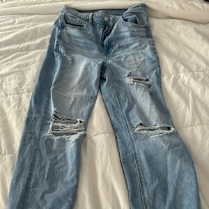 american eagle boyfriend jeans size 6 stretchy